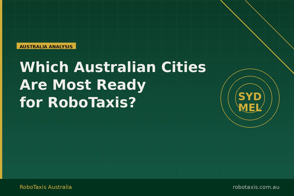 Which Australian Cities Are Most Ready for RoboTaxis?